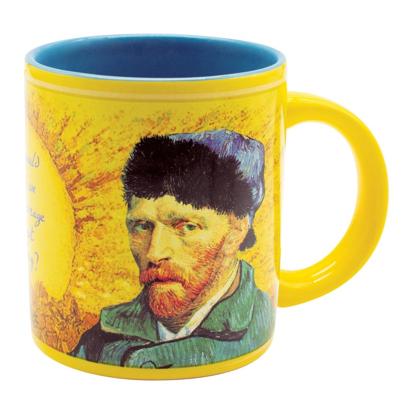 The Unemployed Philosophers Guild Vincent Van Gogh Heat Transforming Mug - Hot Coffee Changes Van Gogh's Self-Portrait, Comes in Fun Gift Box, 10 oz - Image 5